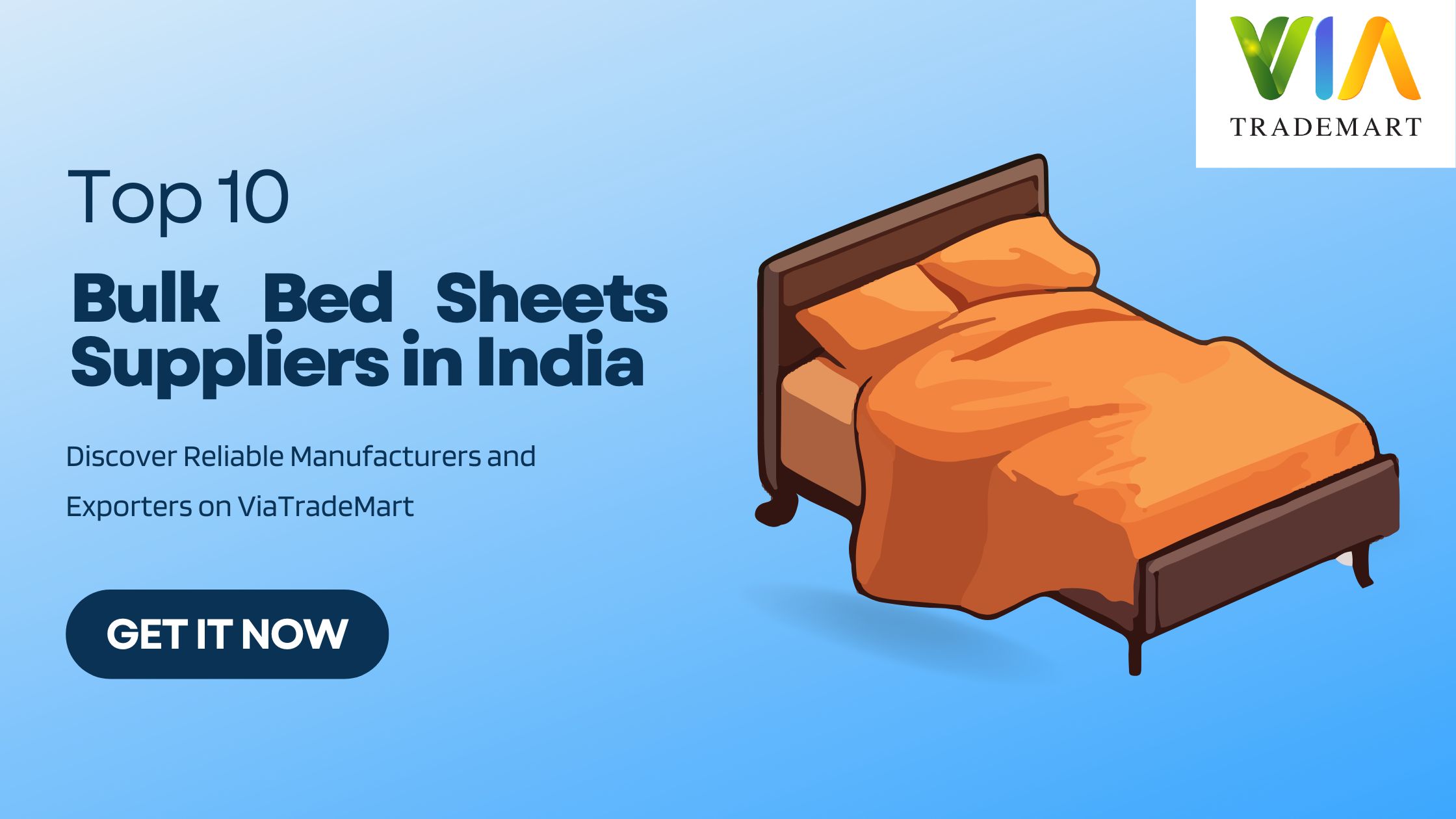 Top 10 Bulk Bed Sheets Suppliers in India – Discover Reliable Manufacturers and Exporters on ViaTradeMart